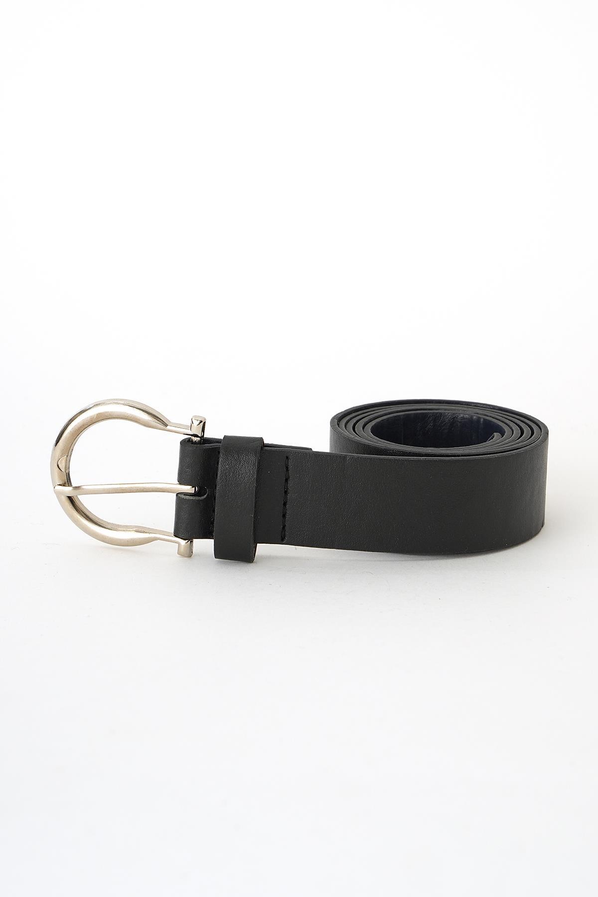 Siyah Oval Tokalı Kemer 311 