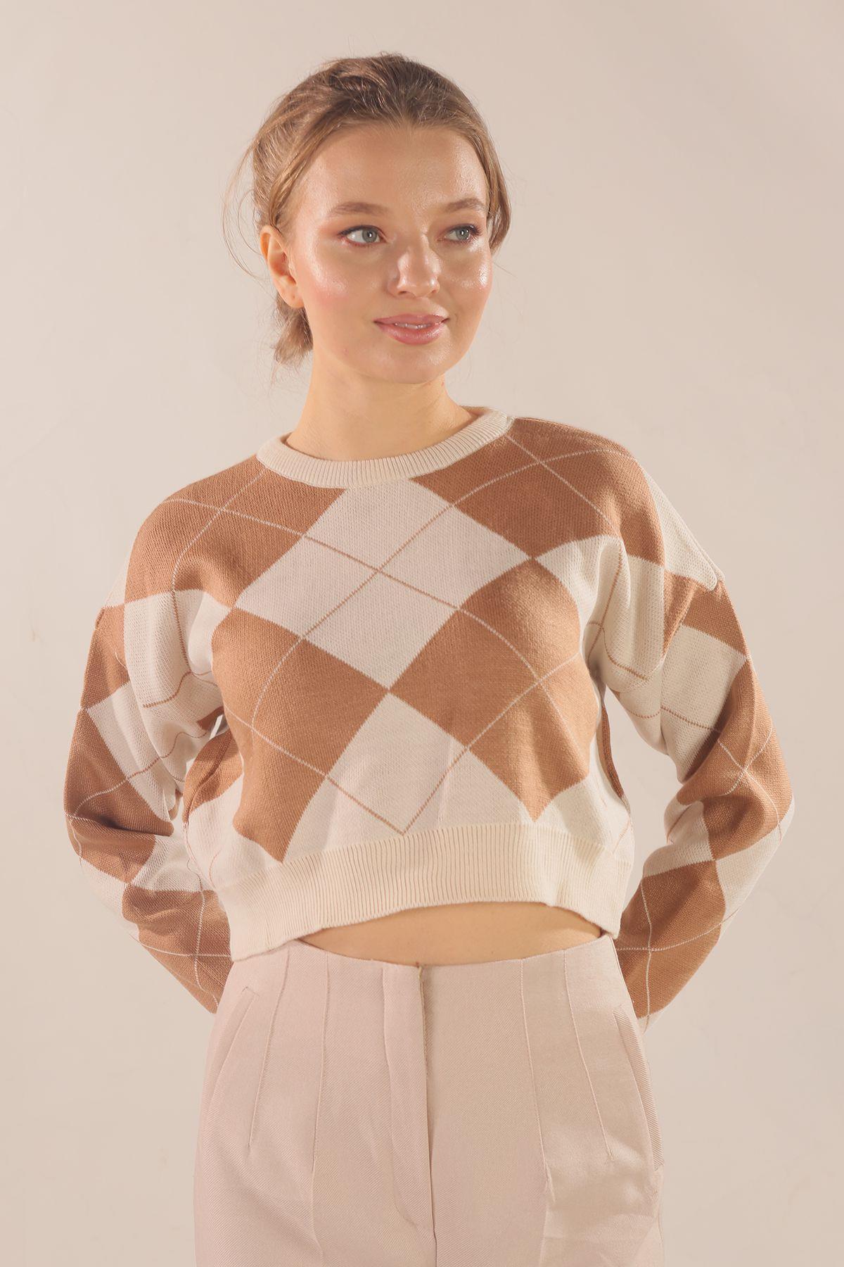 Bej Baklava Desen Kazak 3125 - 2