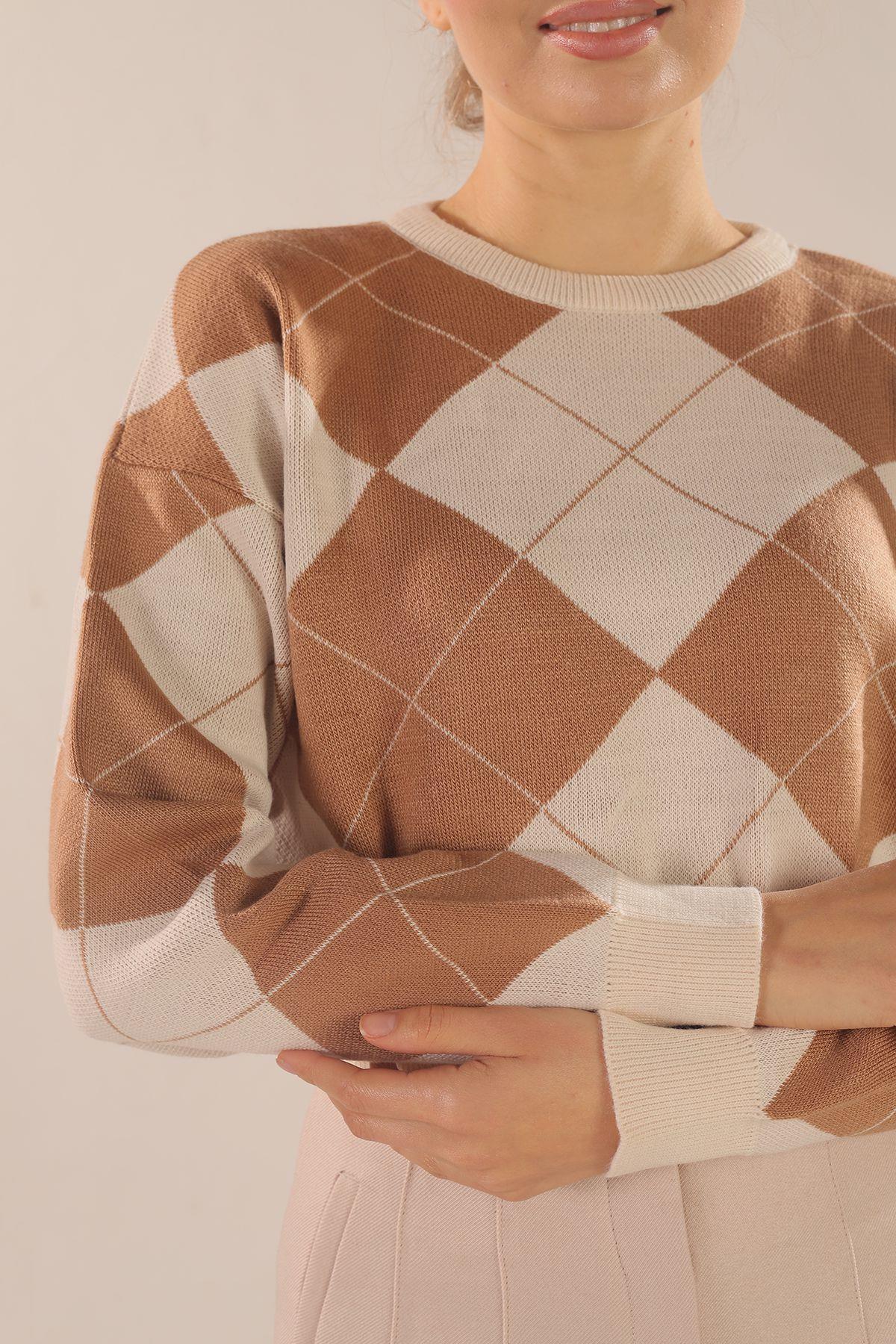 Bej Baklava Desen Kazak 3125 - 3