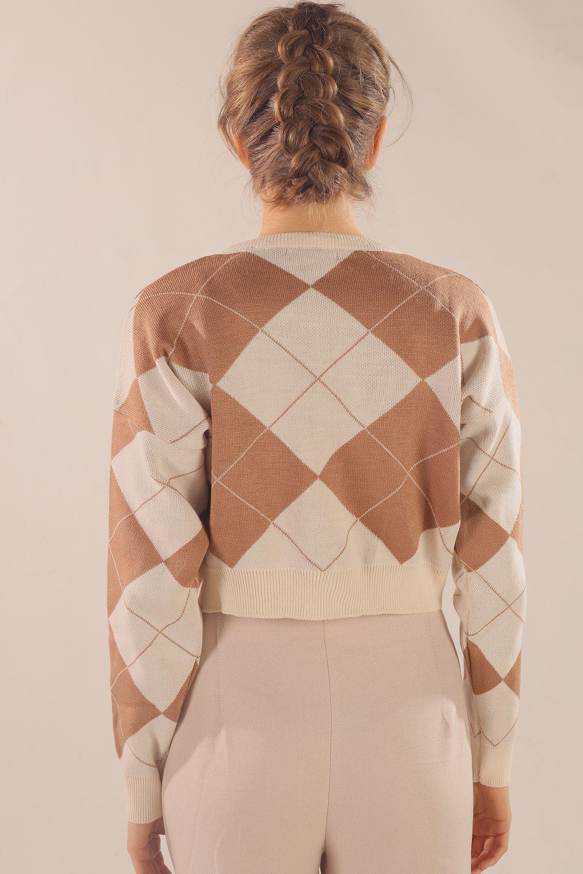 Bej Baklava Desen Kazak 3125 - 5