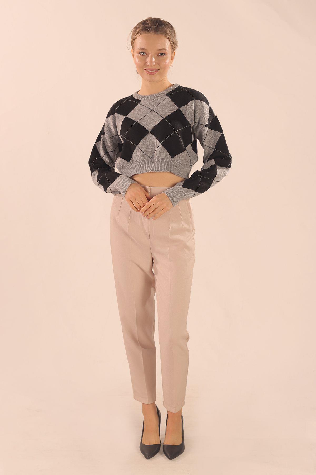 3125 Baklava Desen Kazak Gri - 6