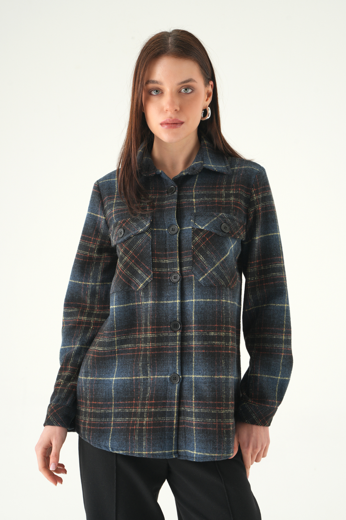 Laci Çift Çepli Ekose Gömlek 3126A - 1