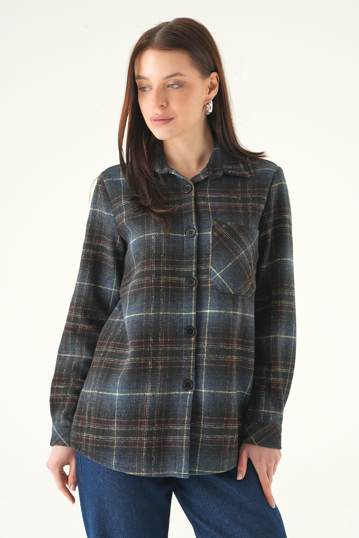 3127A Ön Düğmeli Gömlek Laci - 6