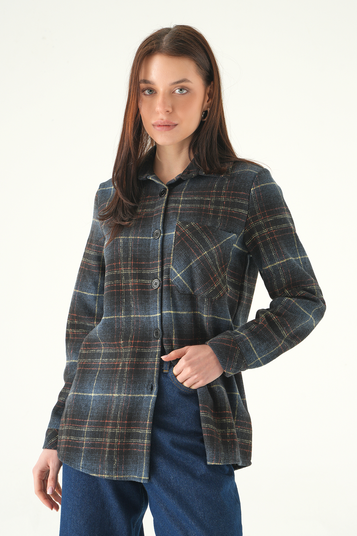 3127A Ön Düğmeli Gömlek Laci - 7