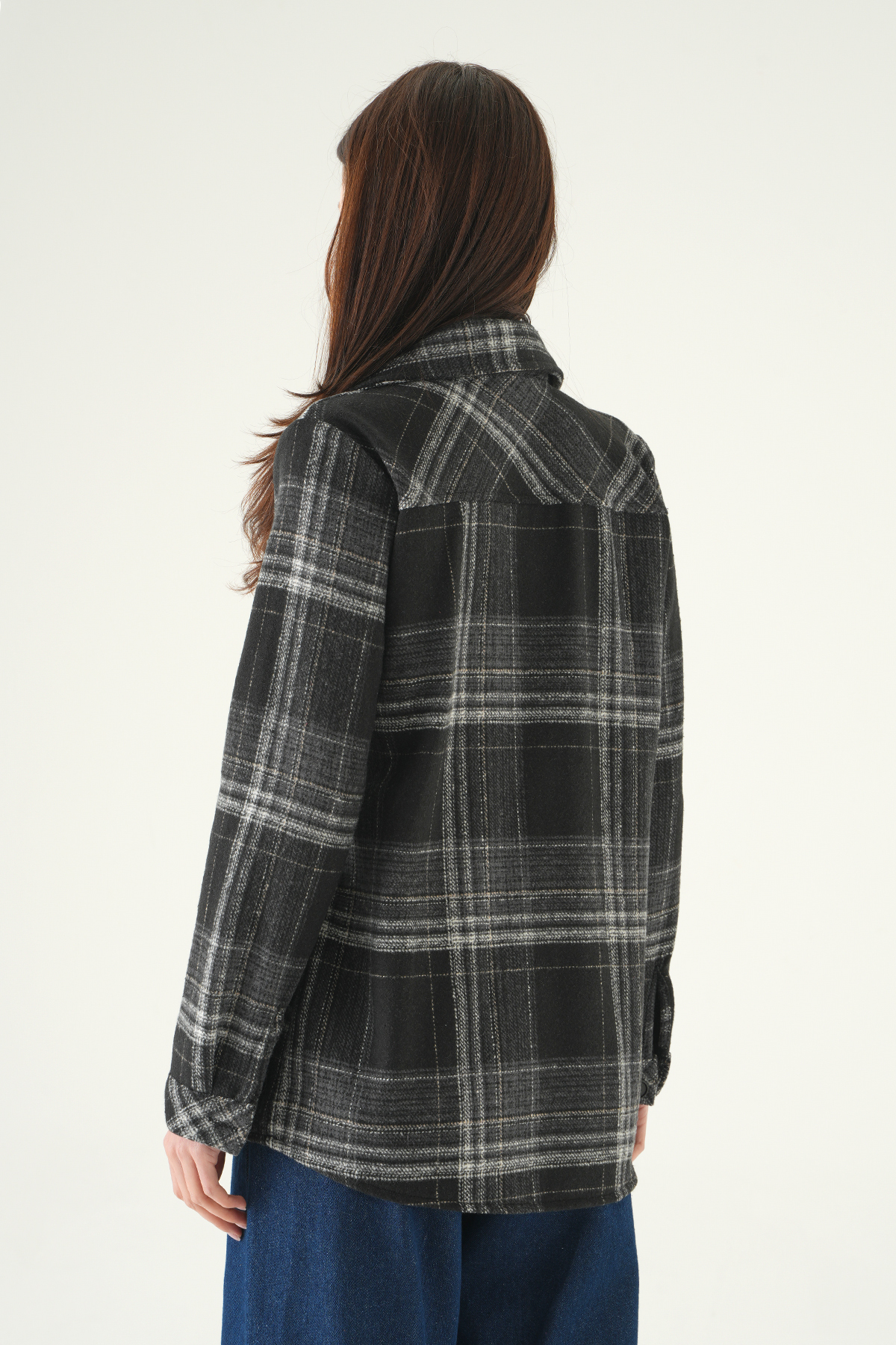 Siyah Ön Düğmeli Gömlek 3127A - 5