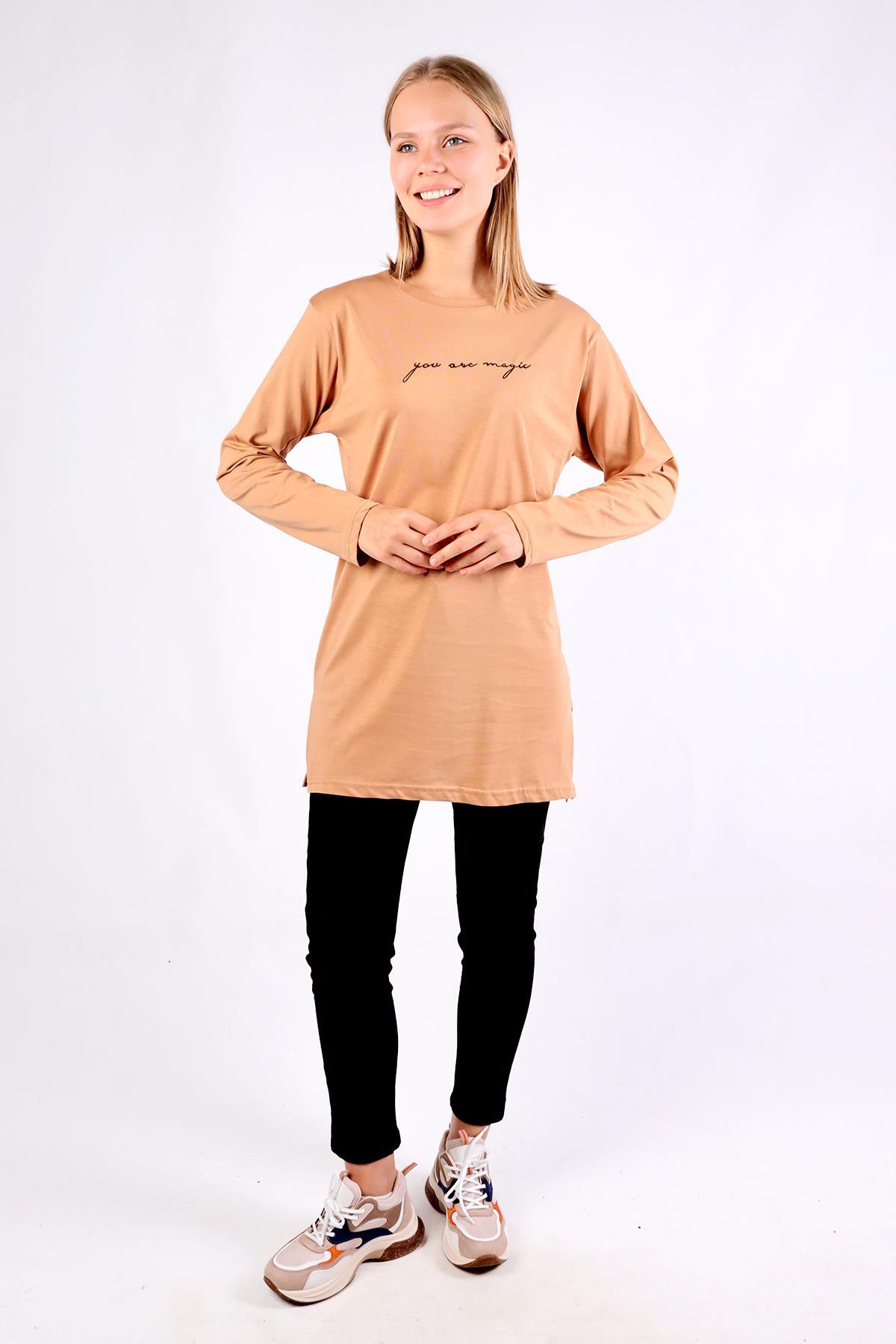 Vizon You Are Magic Baskılı Uzun Kol Tunik 3158 - RAYS