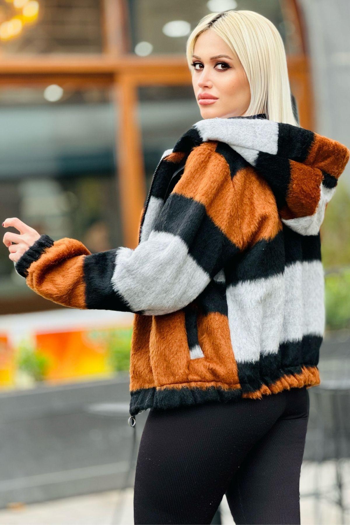 Taba Peluş Mont 3159 - 5