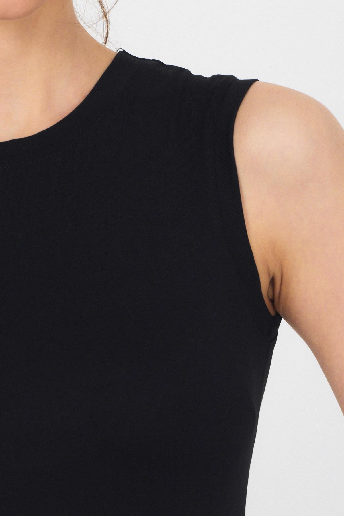 Siyah Bisiklet Yaka Kolsuz Atlet 319 - RAYS