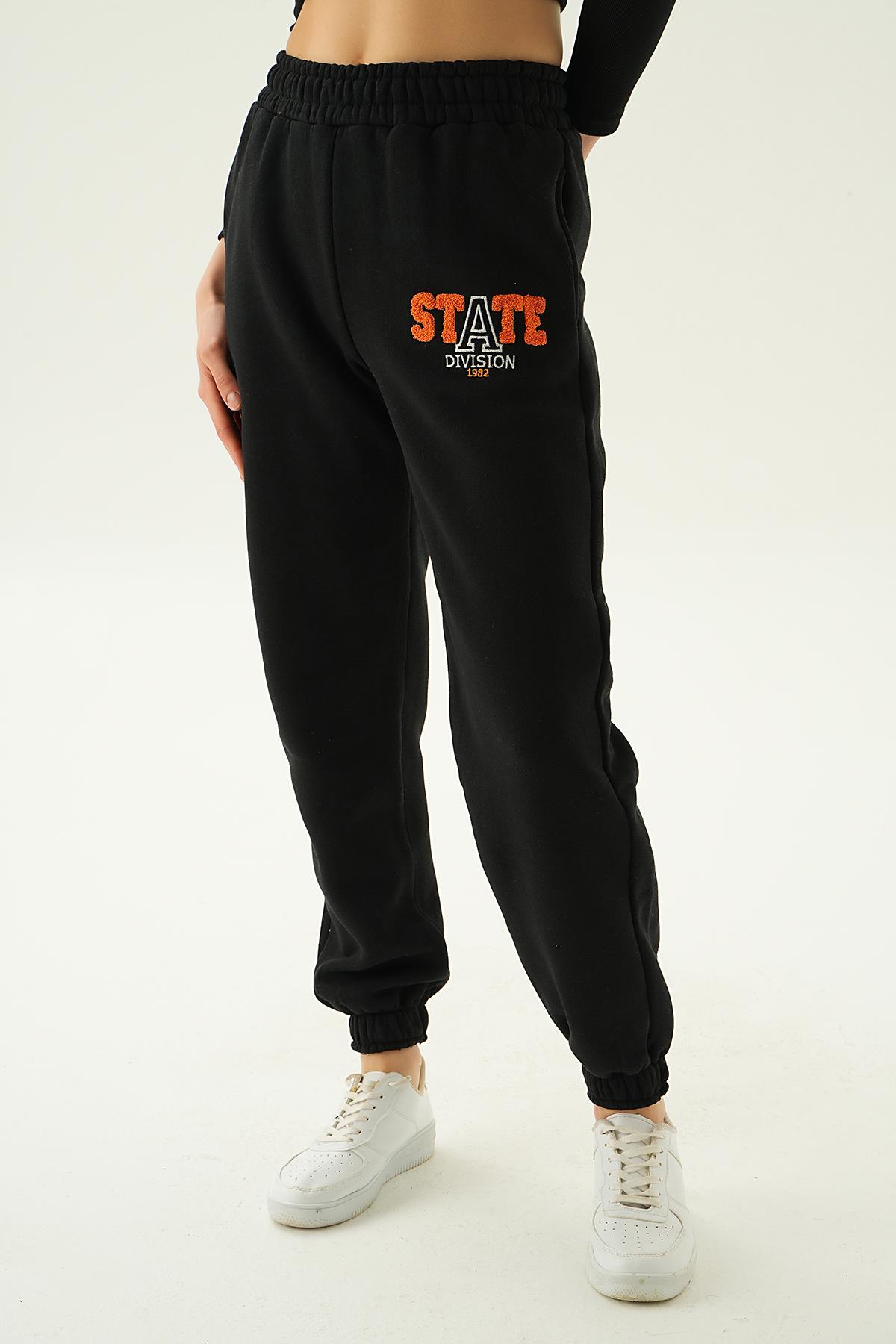 Siyah Paça Lastik Eşofman 3205 - 4