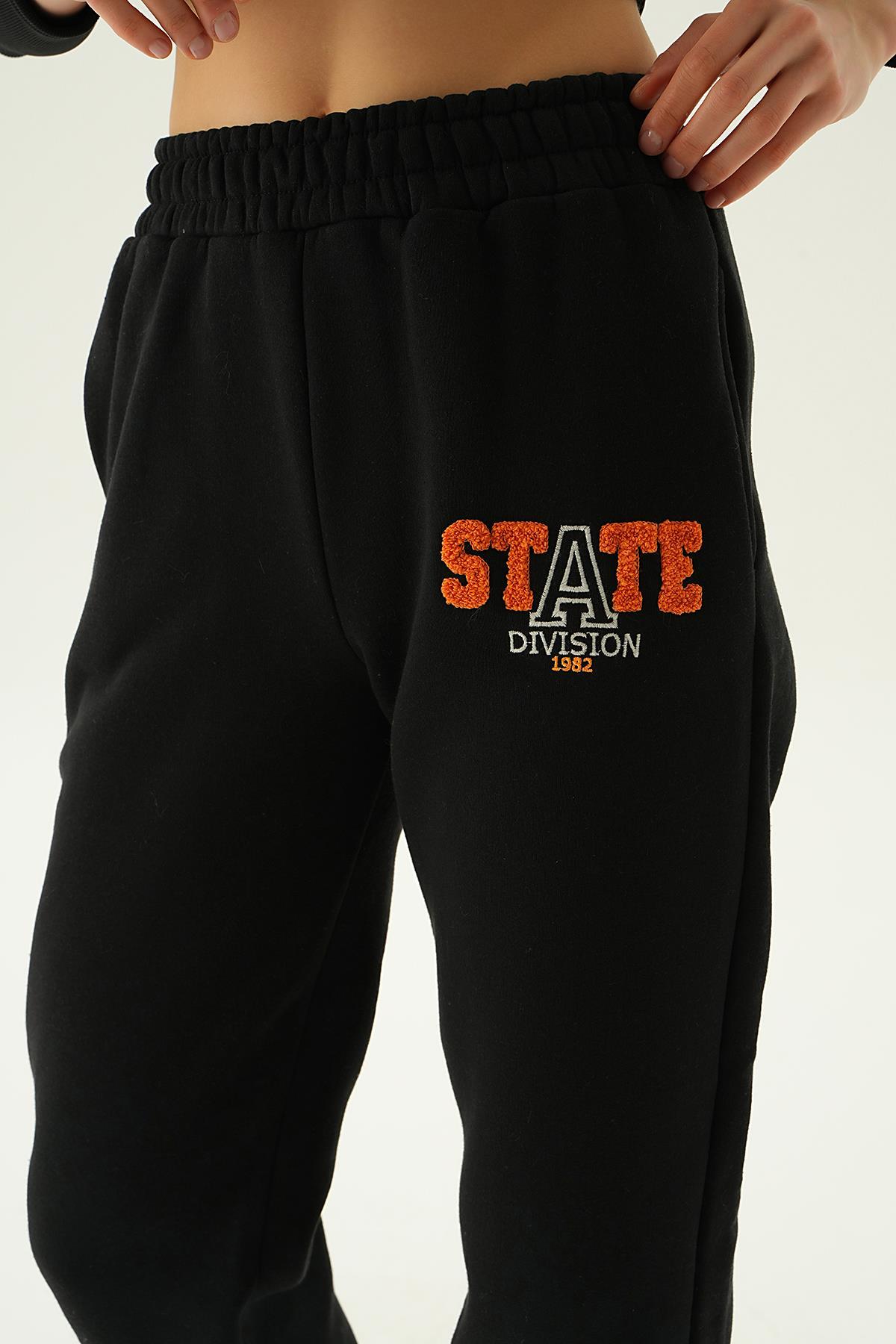 Siyah Paça Lastik Eşofman 3205 - 5