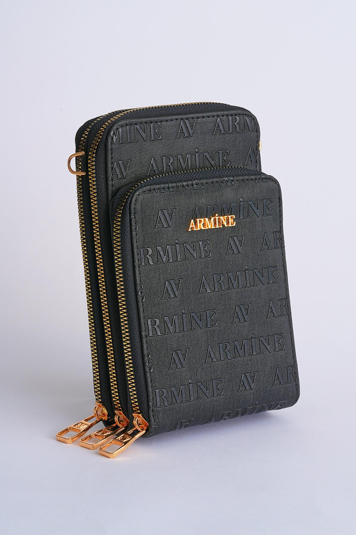 Siyah Lazer Detay Omuz Çantası 321 