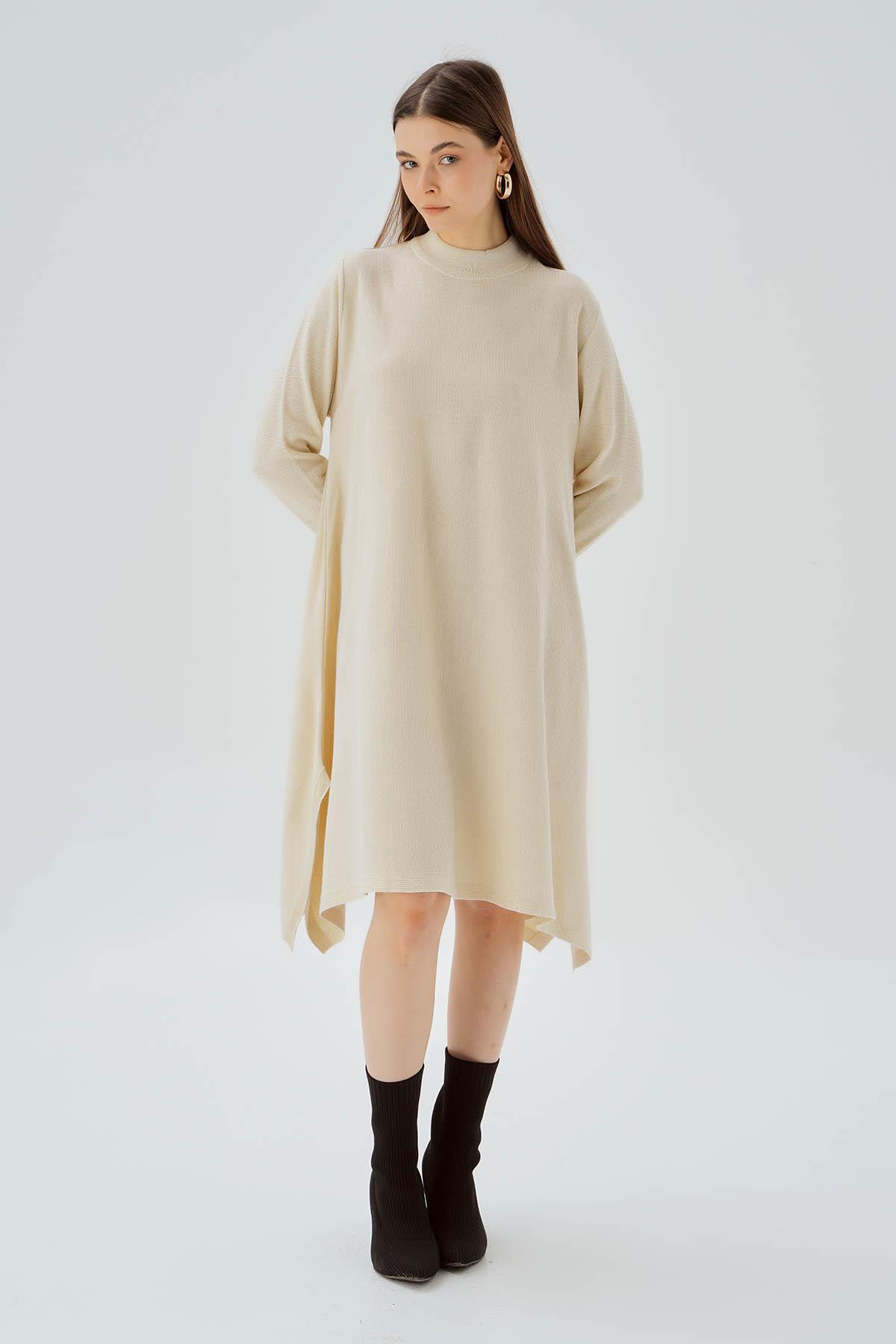 3260 Simli Tunik Ekru 