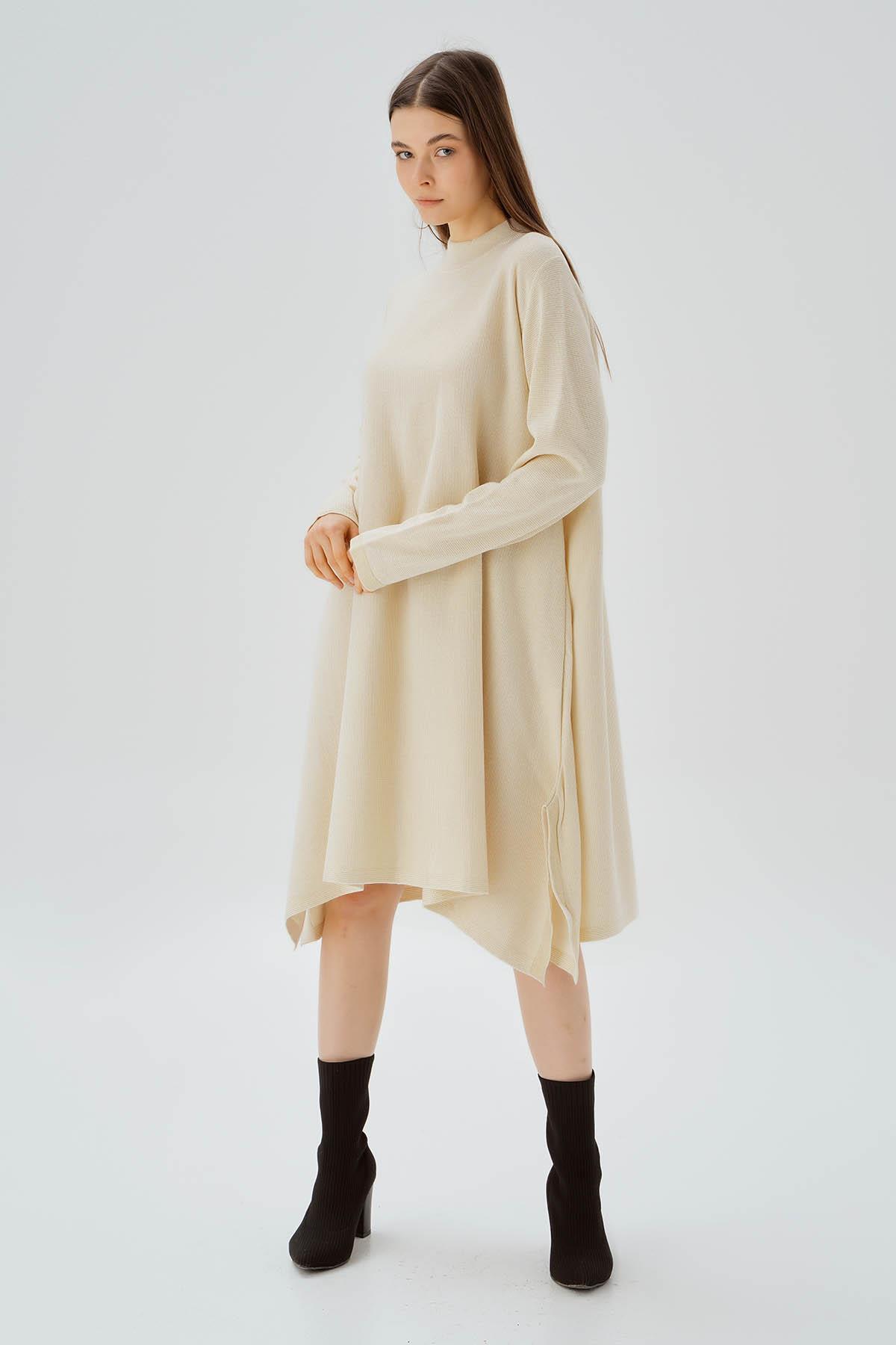 Ekru Simli Tunik 3260 - 2