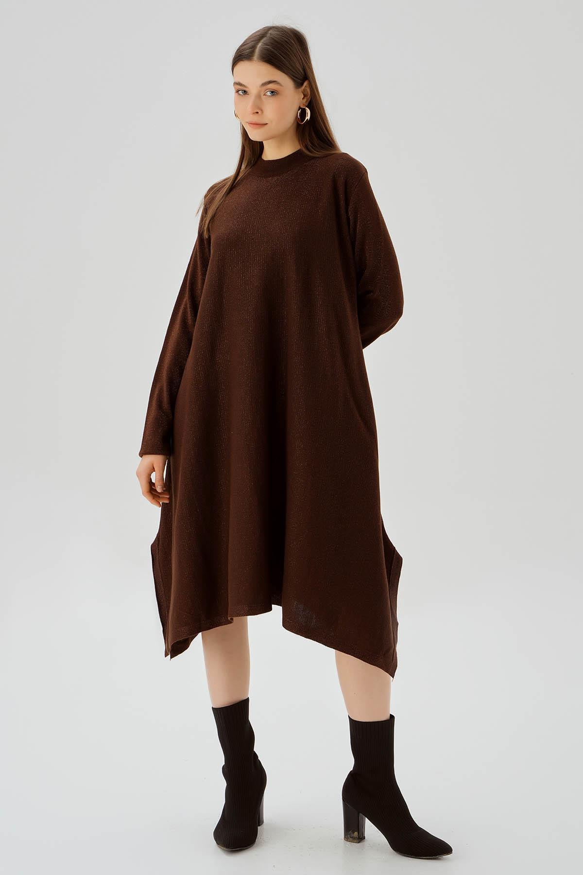 Kahve Simli Tunik 3260 - 2