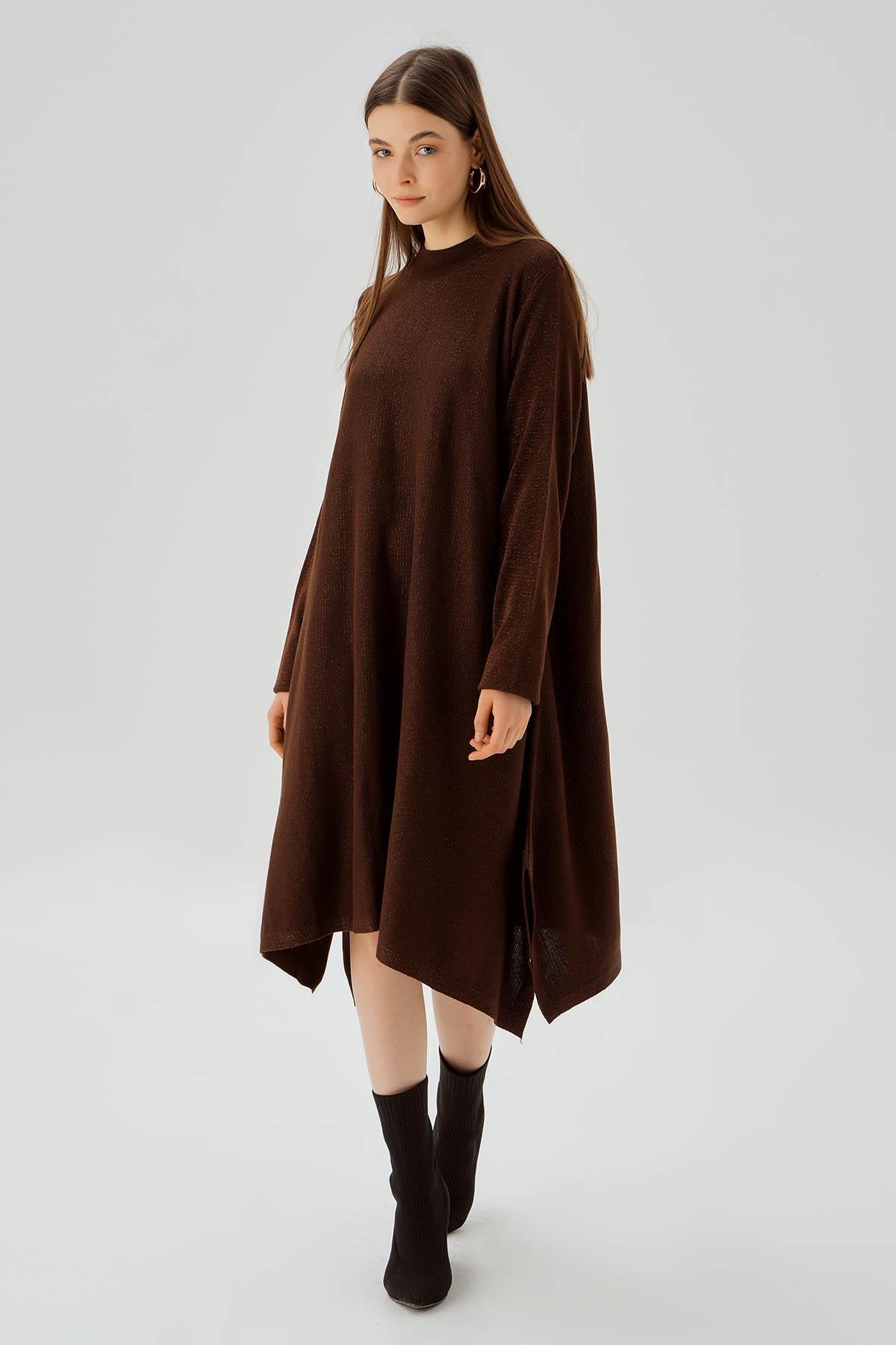 Kahve Simli Tunik 3260 - 3