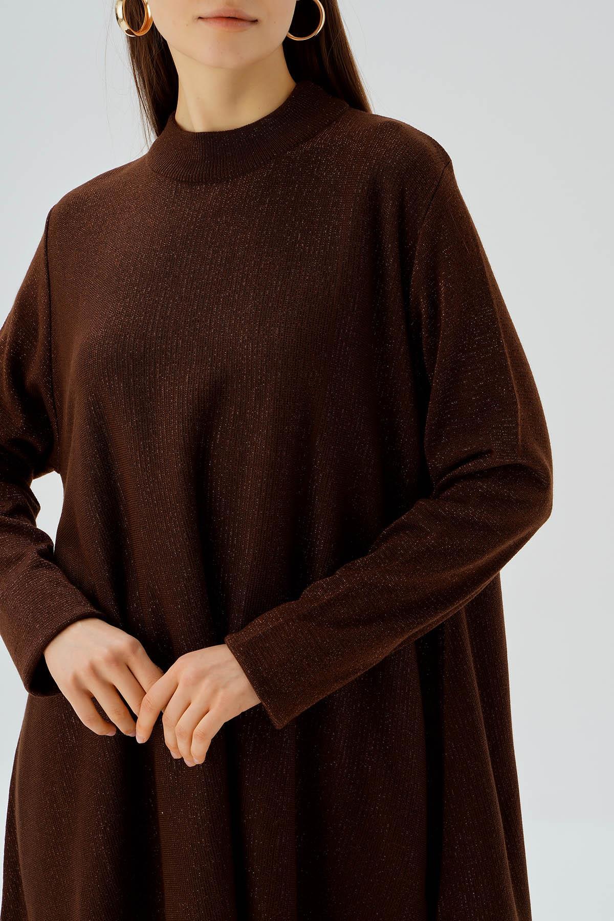 Kahve Simli Tunik 3260 - 6