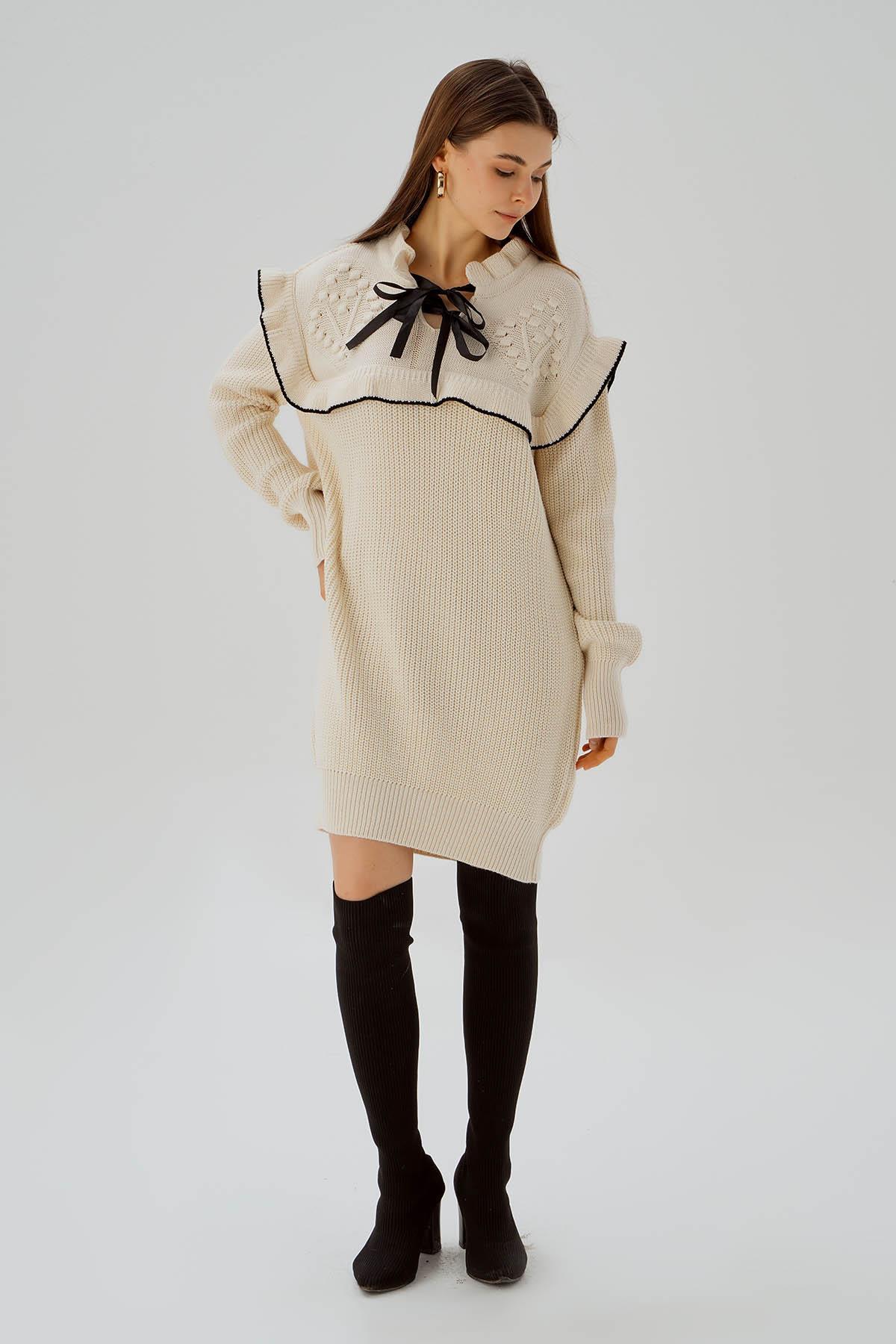 Bej Kurdele Detay Kazak 3296 - 3