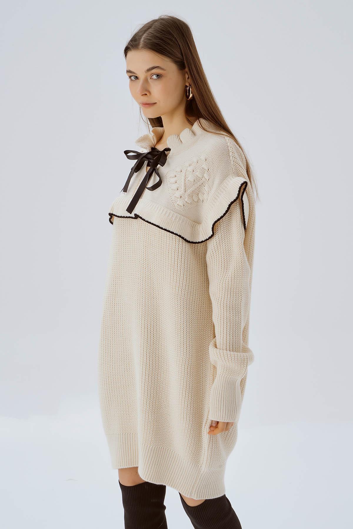 Bej Kurdele Detay Kazak 3296 - 4