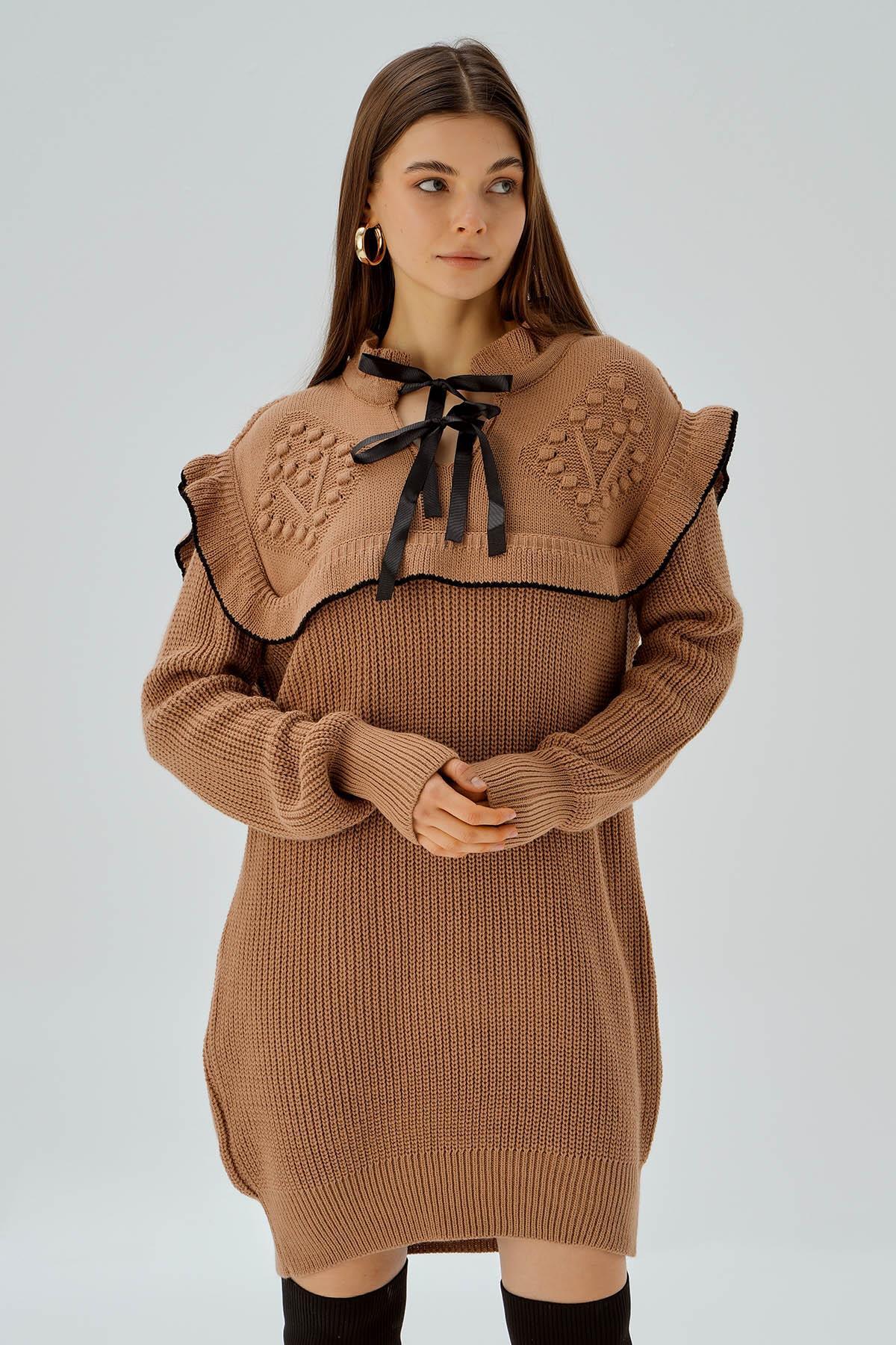 3296 Kurdele Detay Tunik Bisküvi 