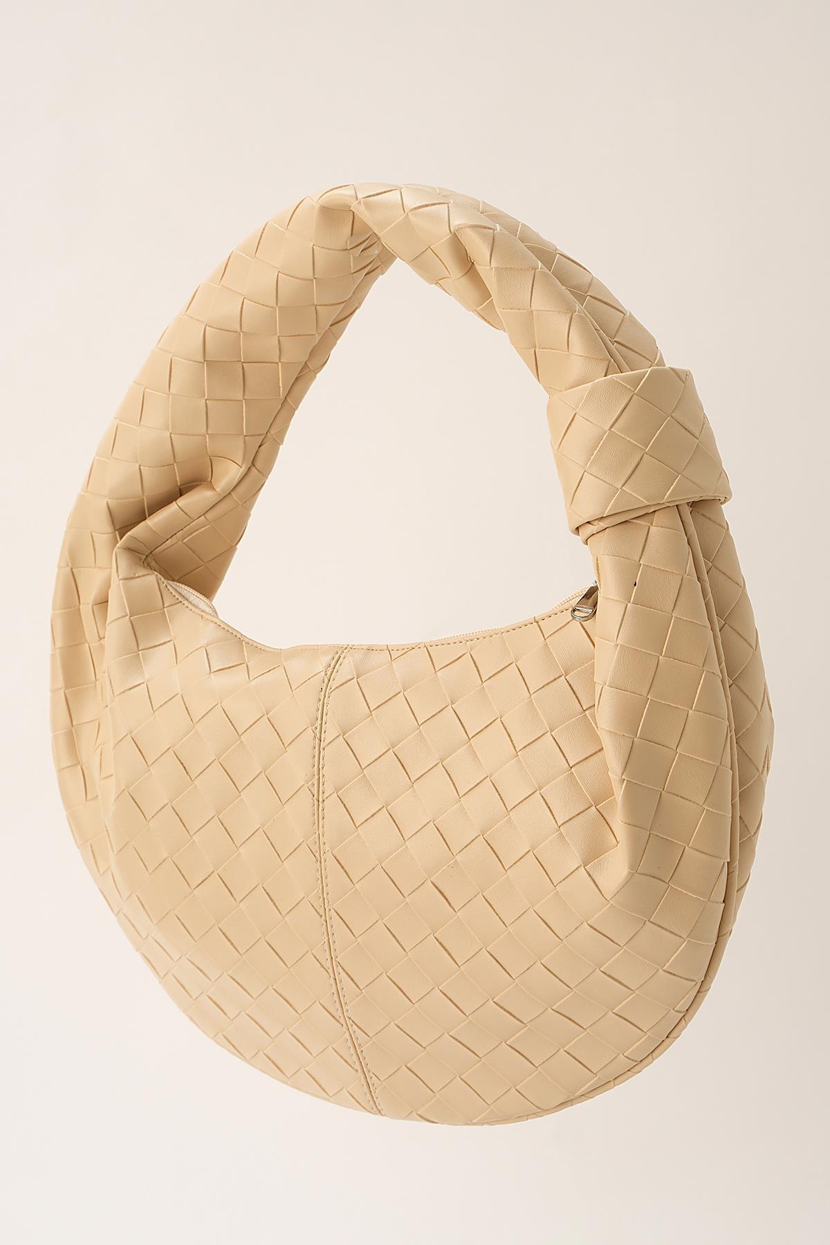 Krem Örme Baget El Çantası 3322 