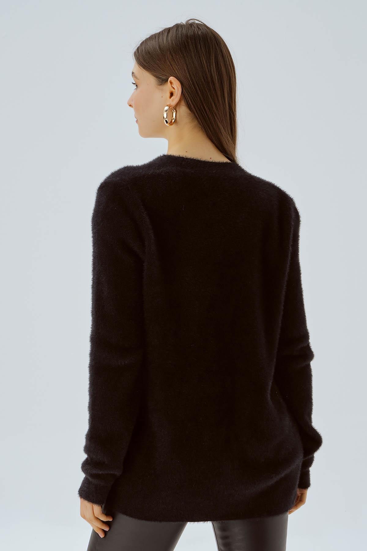 3485 Sakallı Hırka Siyah - 5