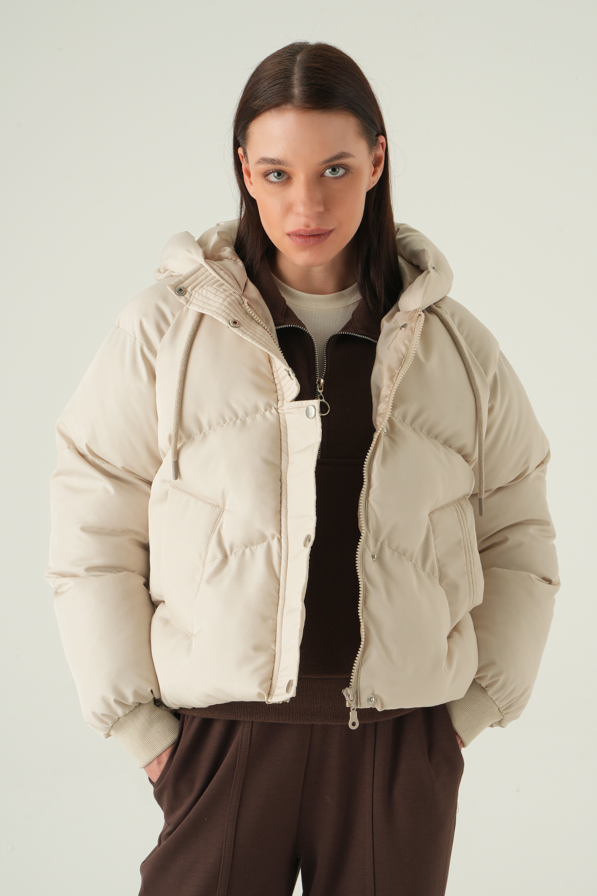 Bej Ribanalı Mont 3503 - 1