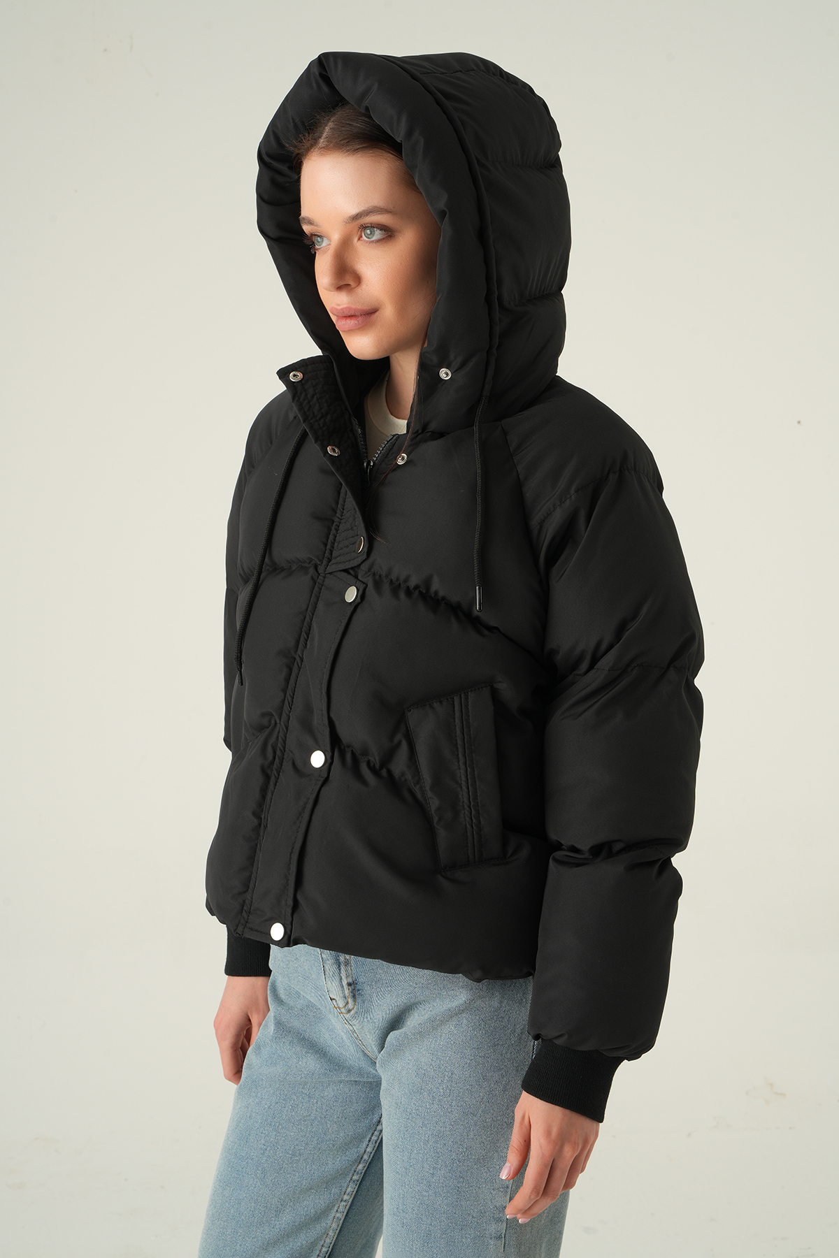 Siyah Ribanalı Mont 3503 - RAYS (1)