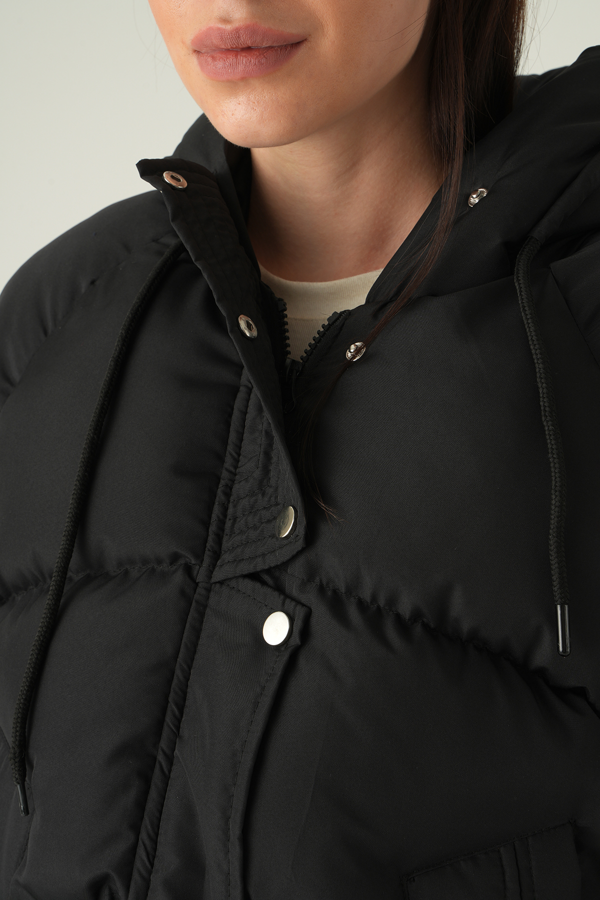 Siyah Ribanalı Mont 3503 - 4