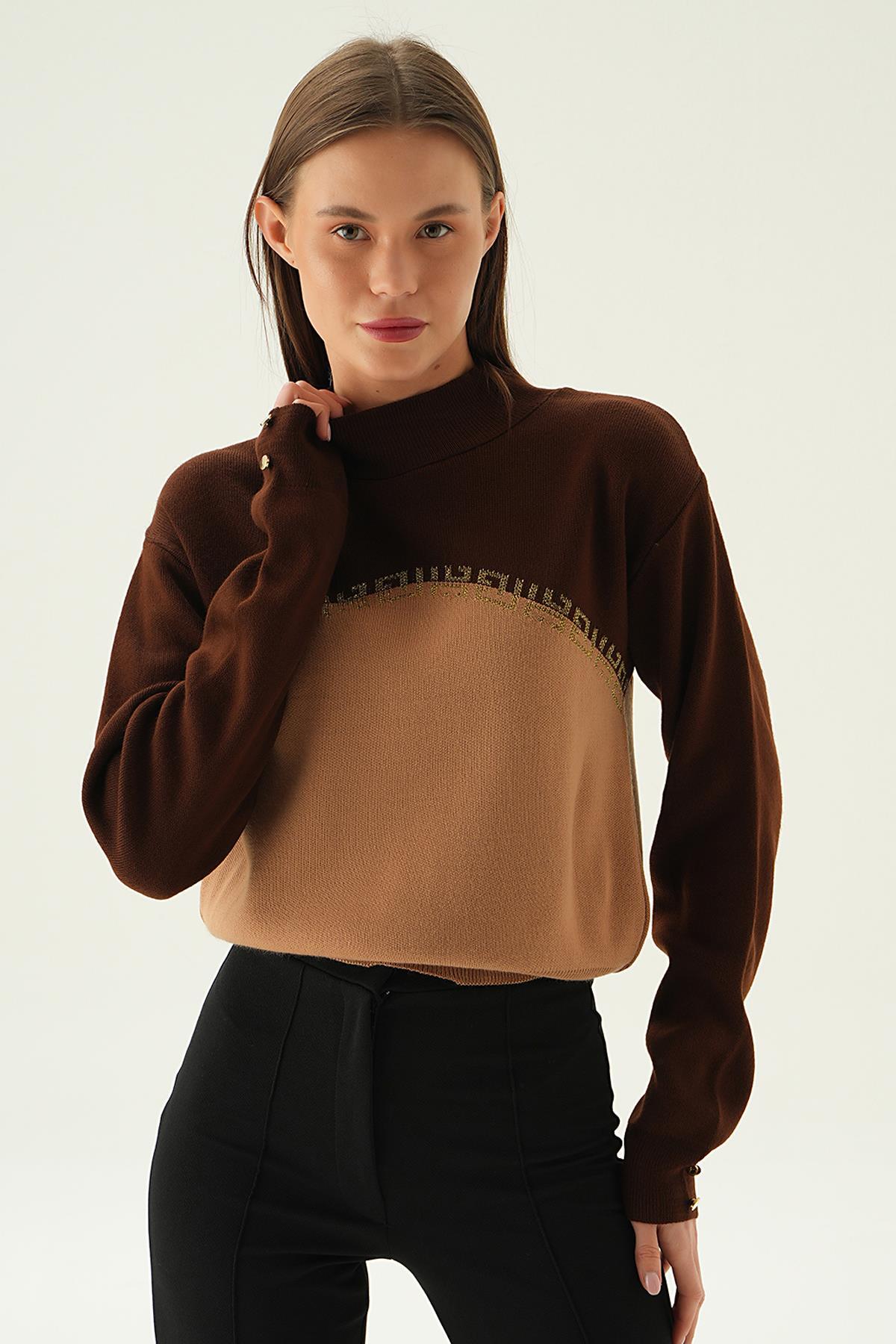 3565 Sim Detay Kazak Kahve 