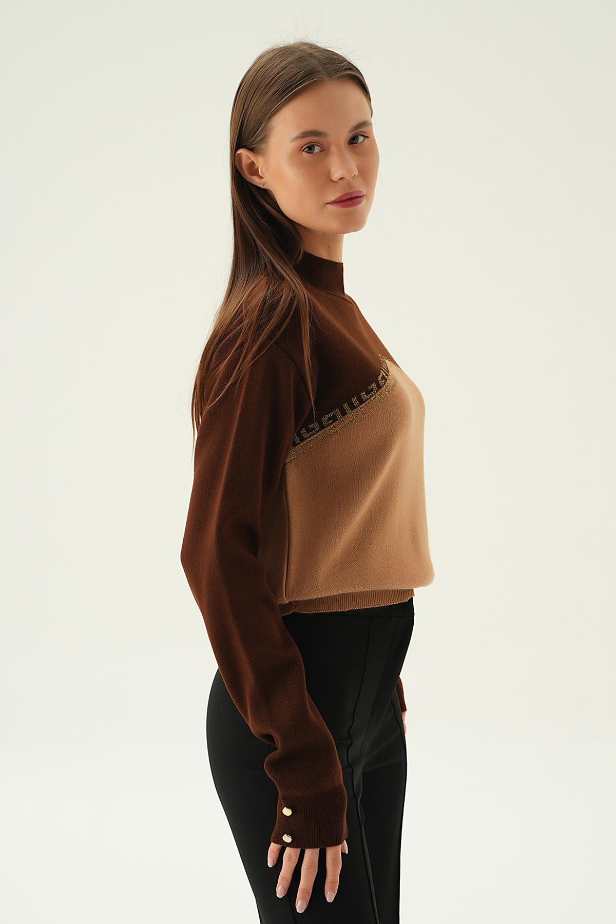 Kahve Sim Detay Kazak 3565 - 4