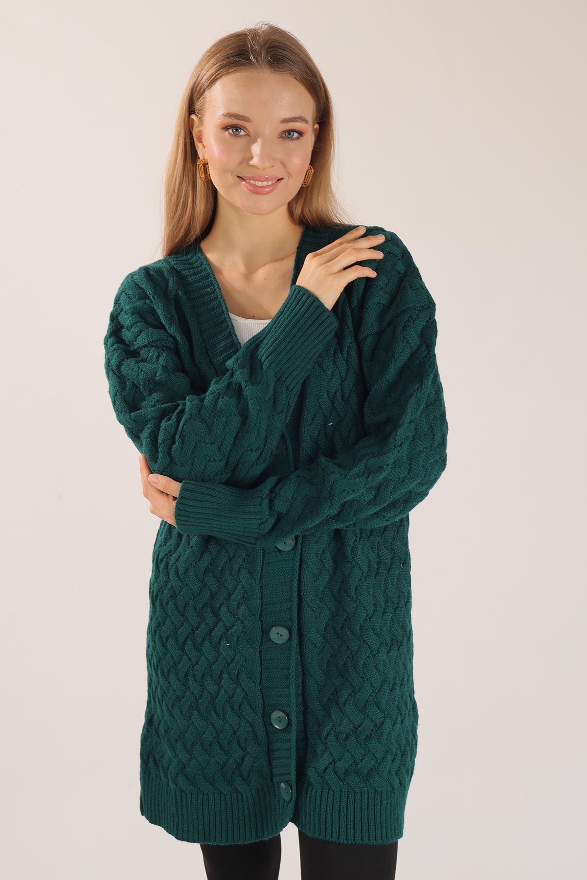 Nefti Düğmeli Triko Hırka 369 - 3