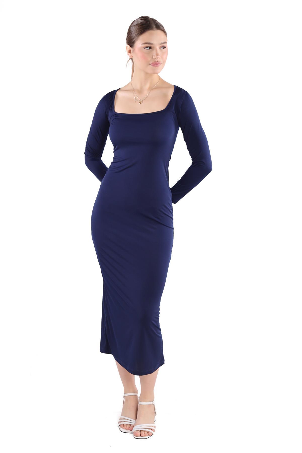 Laci Kare Yaka Elbise 385 - 6