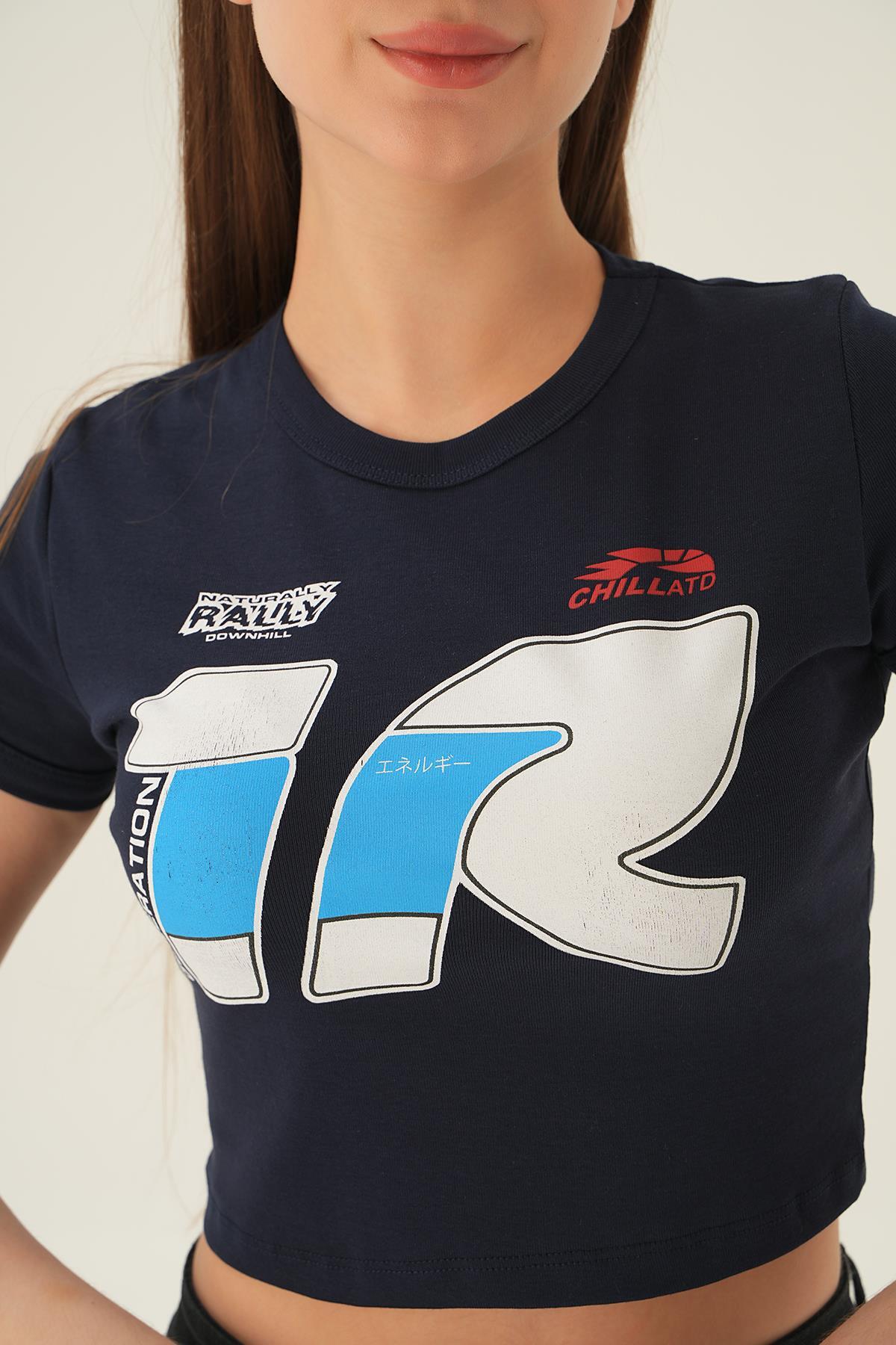 Laci Rally Baskı Kısa Tişört 3911 - 3