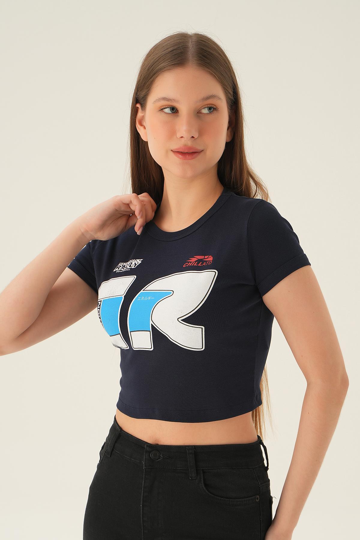 Laci Rally Baskı Kısa Tişört 3911 - 6