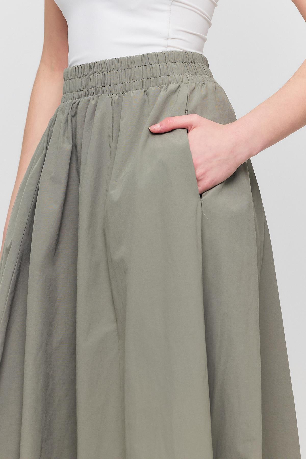 3950 Cep Detay Mevlana Etek Olive Yeşili - RAYS