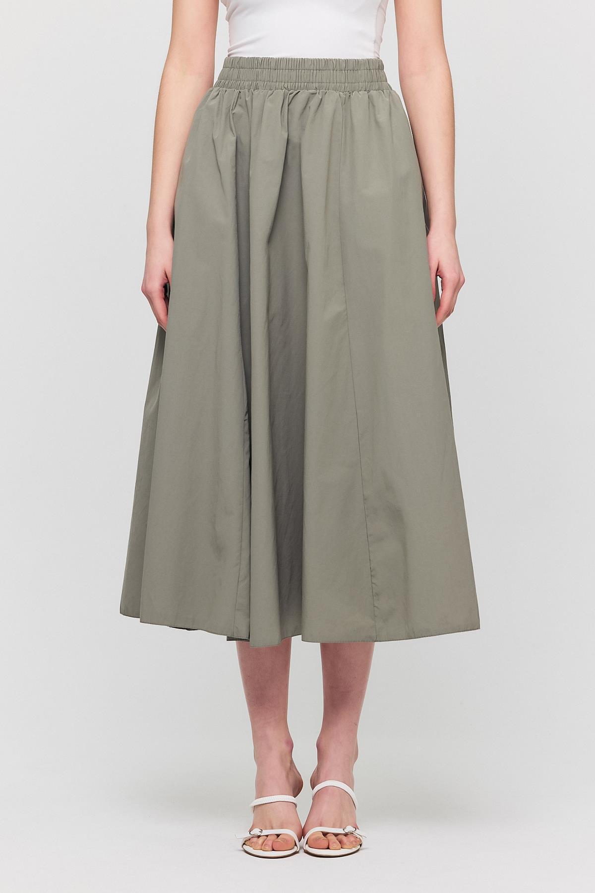 3950 Cep Detay Mevlana Etek Olive Yeşili - RAYS