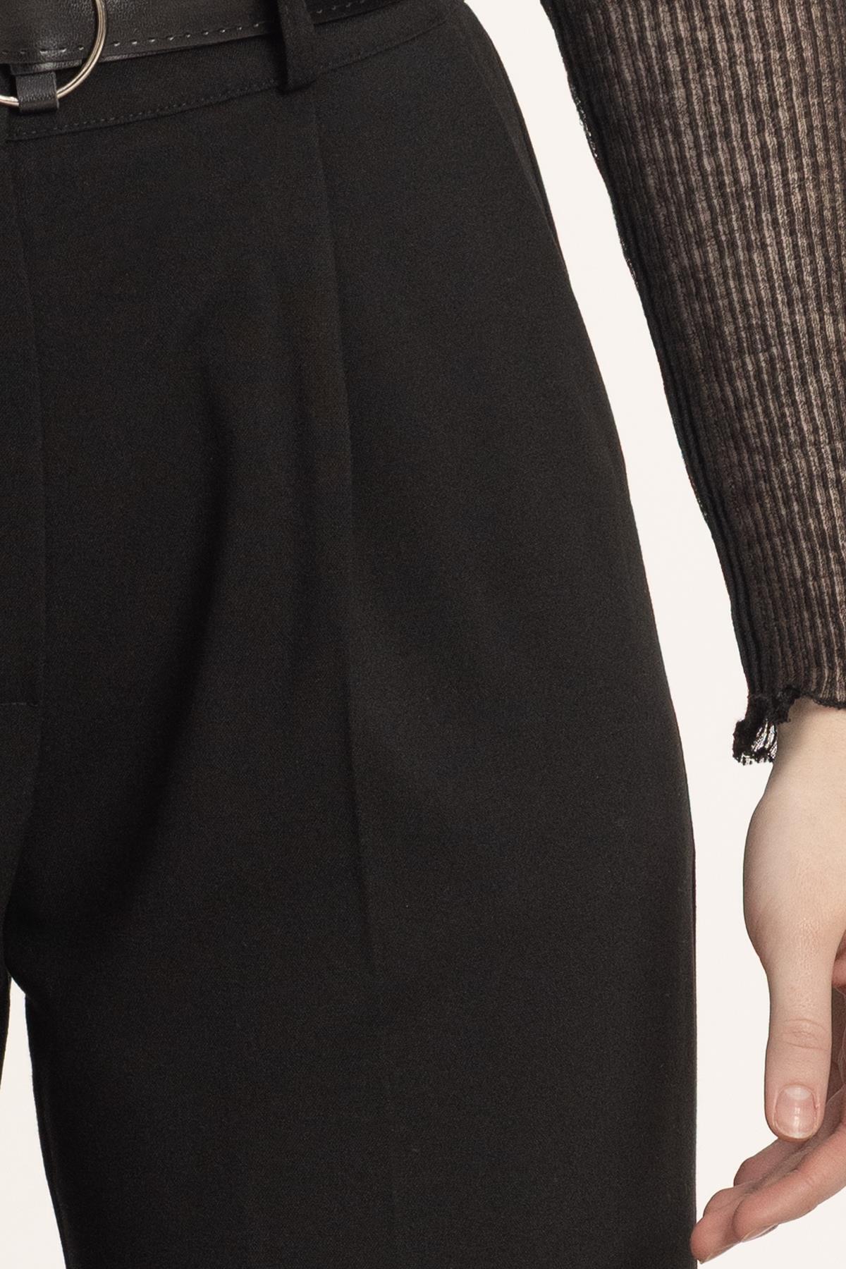 3965 Kemer Detay Pantolon Siyah - 4