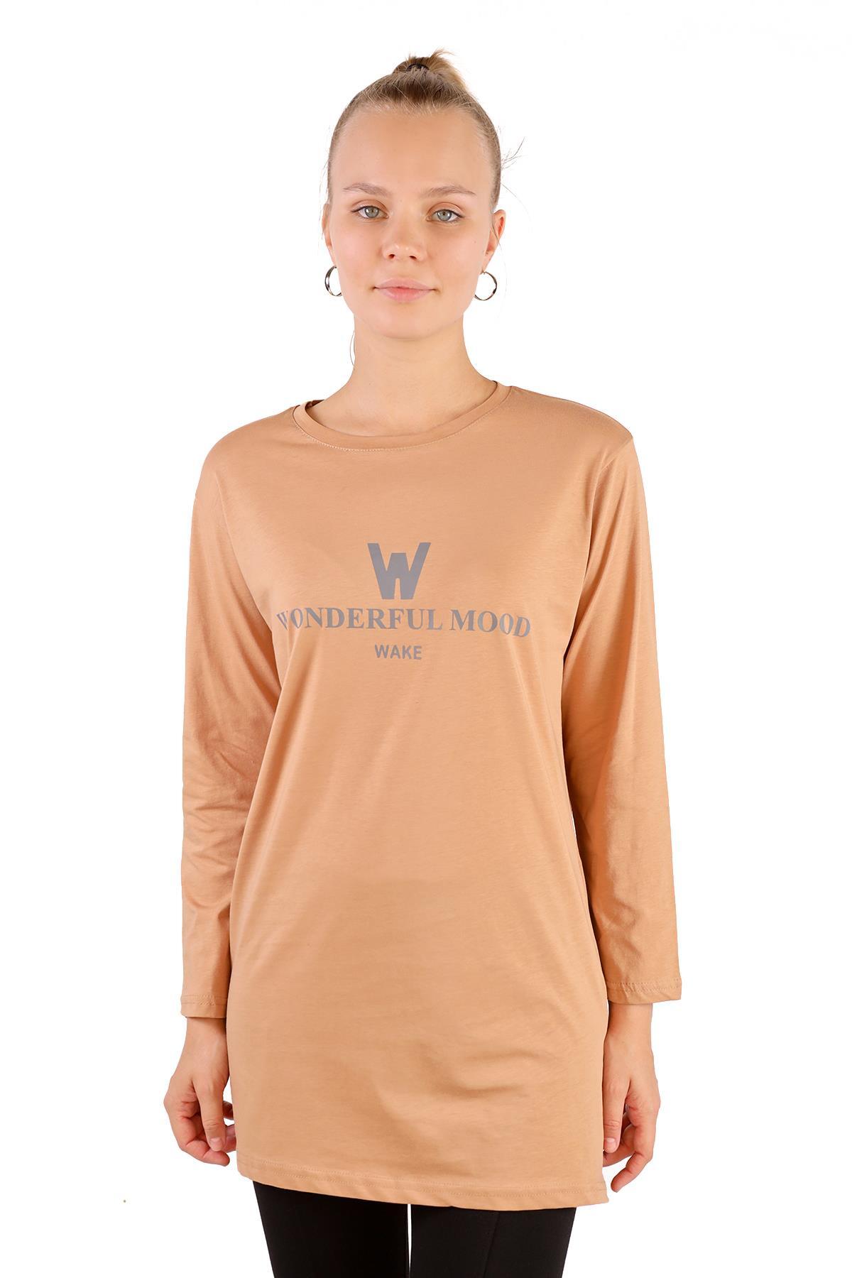 Vizon WonderFul Baskılı Uzun Kol Tunik 3981 - RAYS