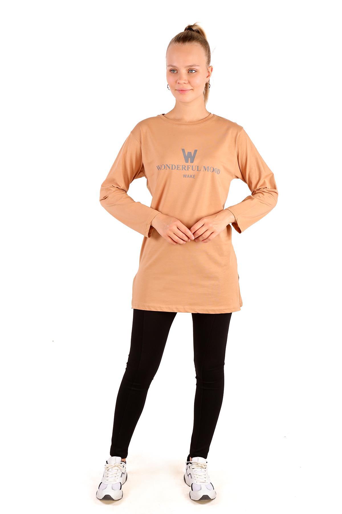 Vizon WonderFul Baskılı Uzun Kol Tunik 3981 - RAYS