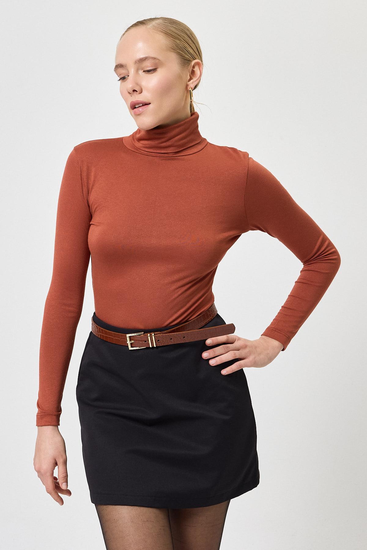 3'lü Balıkçı Yaka Bluz Haki-Kiremit-Kırmızı 2504 - RAYS