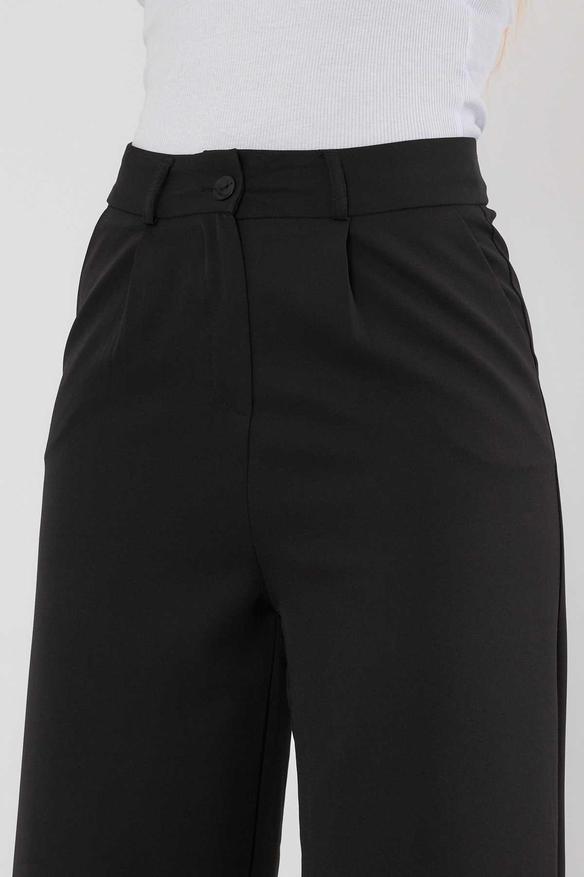 Siyah Palazzo Pantolon 4003 - 3