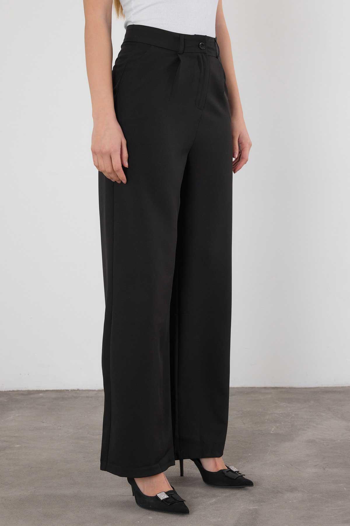 Siyah Palazzo Pantolon 4003 - 6