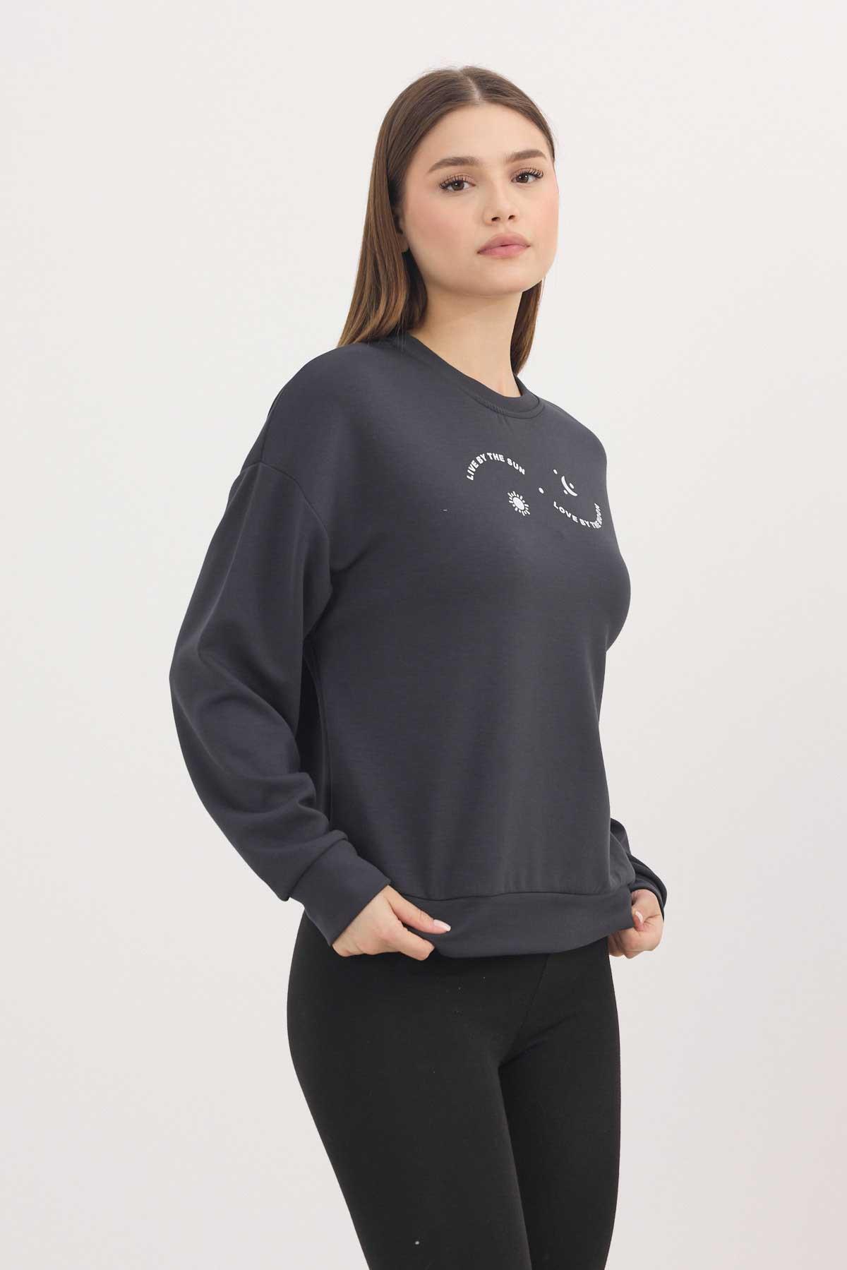 Rays 4003 Baskılı Sweat Antrasit - 8