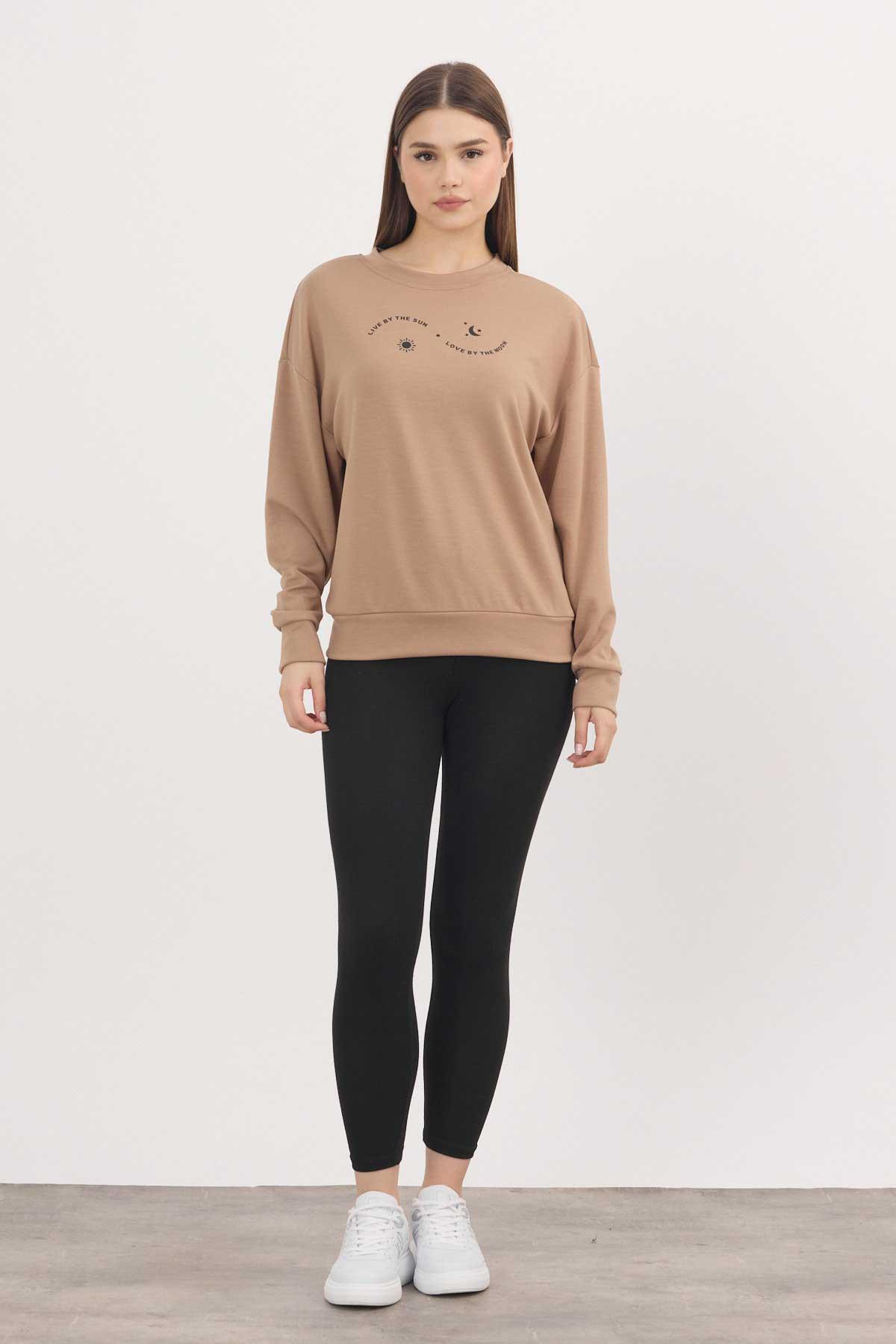 Rays 4003 Baskılı Sweat Camel - RAYS