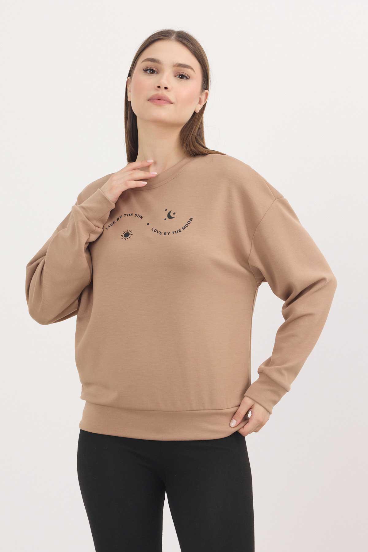Rays 4003 Baskılı Sweat Camel - RAYS