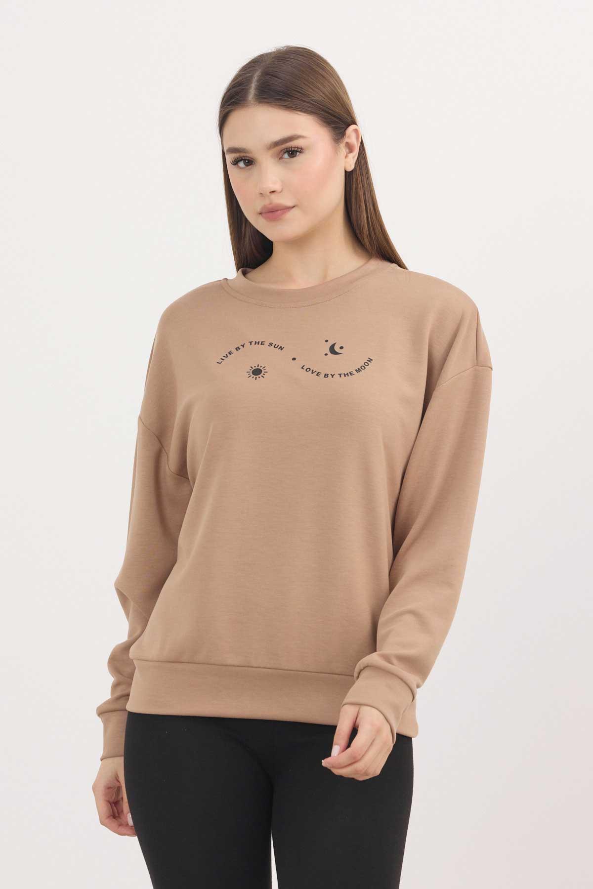 Rays 4003 Baskılı Sweat Camel 