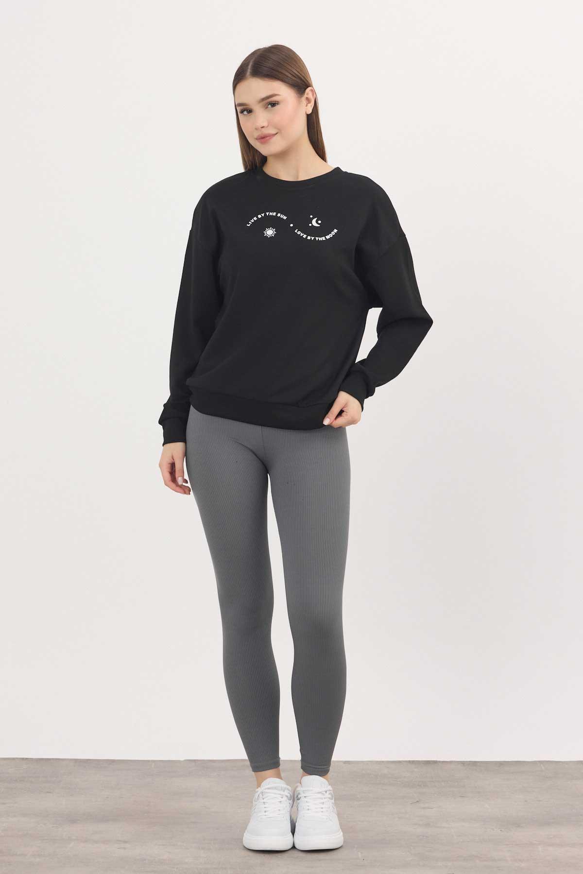 Rays 4003 Baskılı Sweat Siyah - RAYS