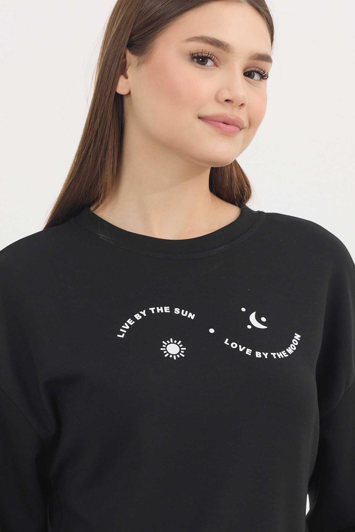 Rays 4003 Baskılı Sweat Siyah - RAYS