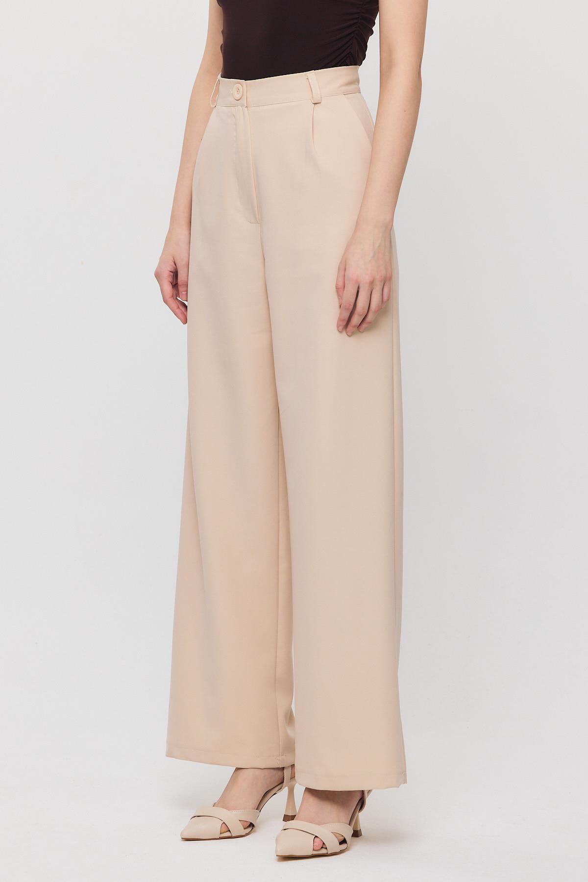 4003A Pens Detay Pantolon Bej - 3