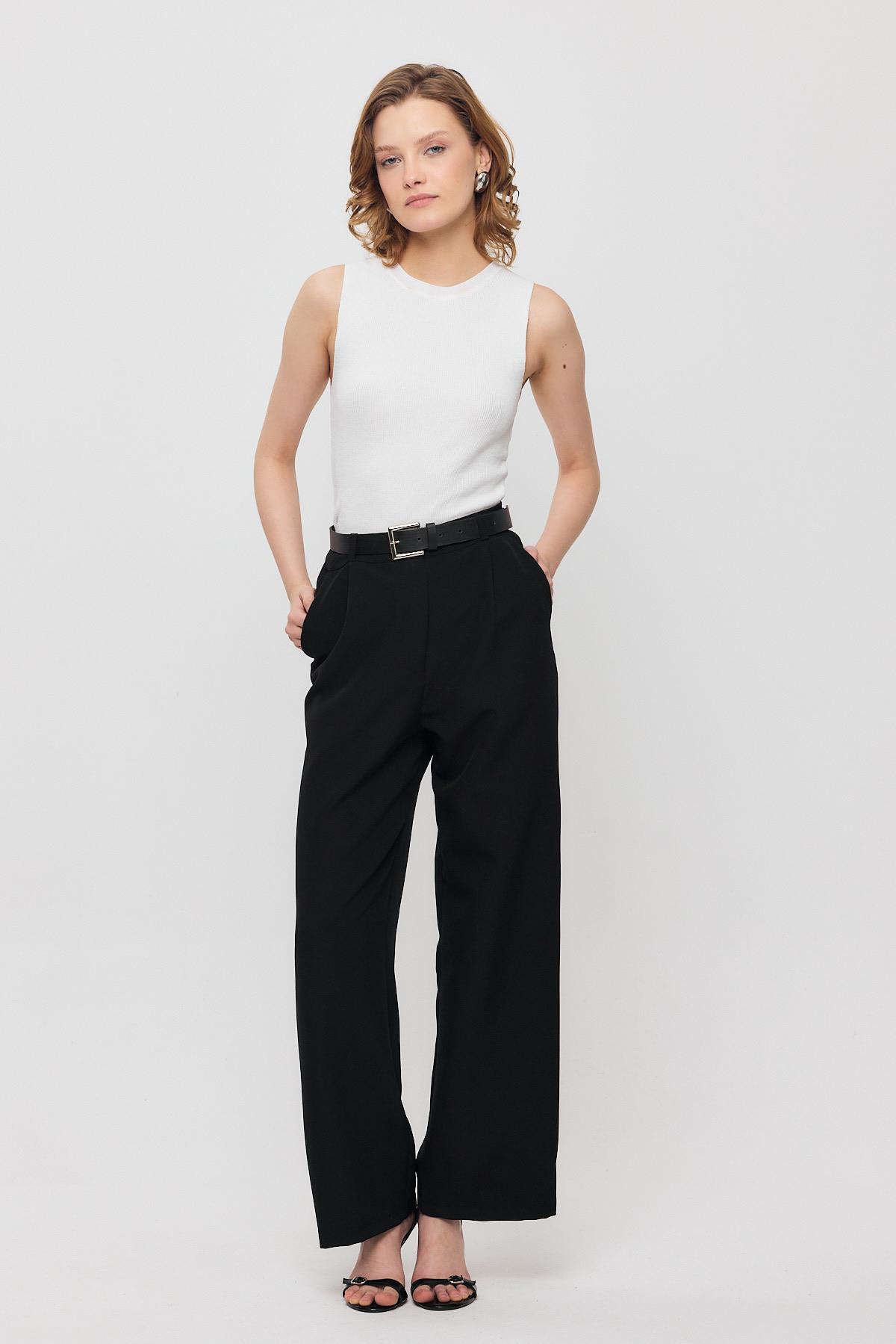 4003A Pens Detay Pantolon Siyah - RAYS